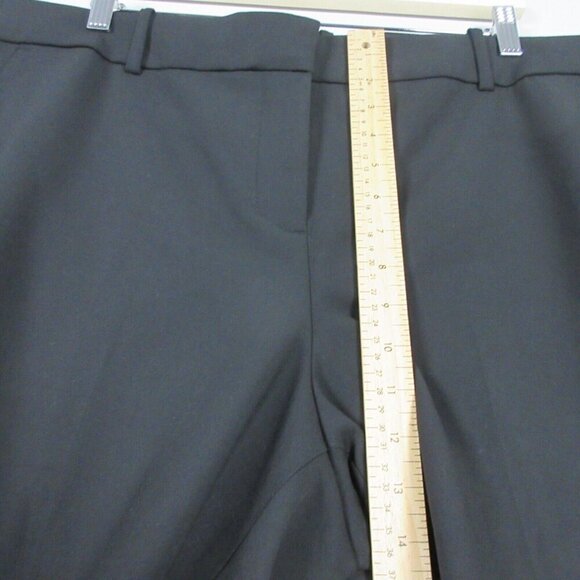 J Crew Cameron Pants Women’s High Rise Straight Leg Casual Size 18 Black 586 - Picture 10 of 12